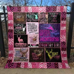 Proud To Be A Huntress Quilt Blanket Ht10  Quilt